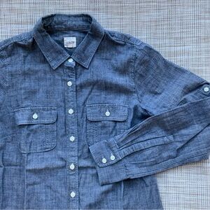 J. Crew Chambray Long-Sleeve Shirt
